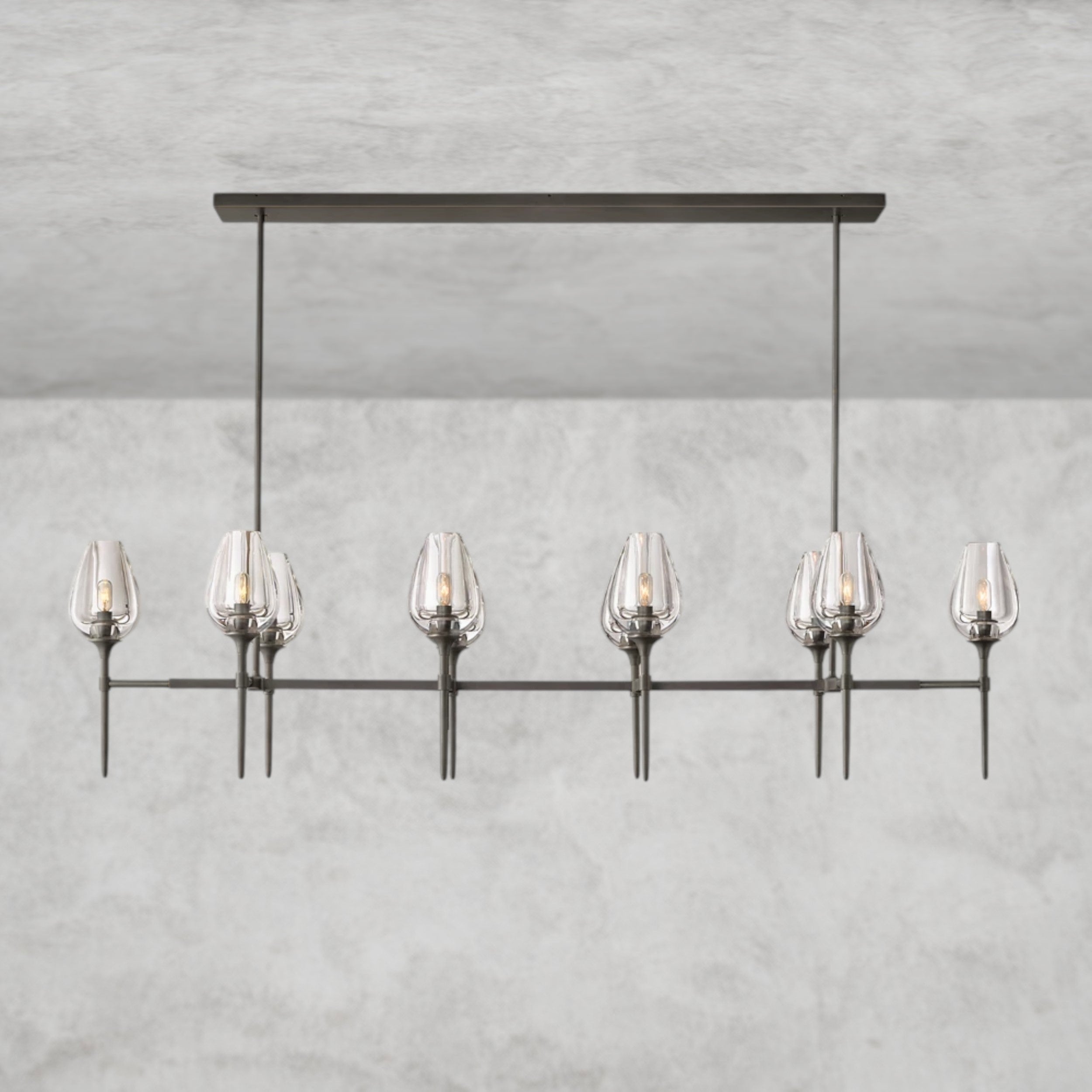 Tulip Linear Chandelier 52", 65"